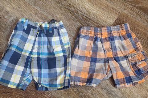 Nautica, wonder kids 2 pair shorts 18 Months