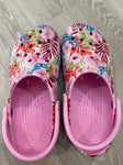 Floral Crocs  8 (Adult)