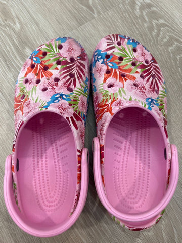 Floral Crocs  8 (Adult)