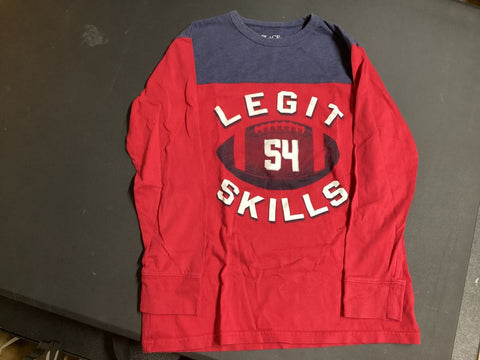Place Red and navy long sleeve legit skills 10