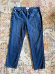 Seven7 Dark blue straight leg jeans with stretch Women's 12
