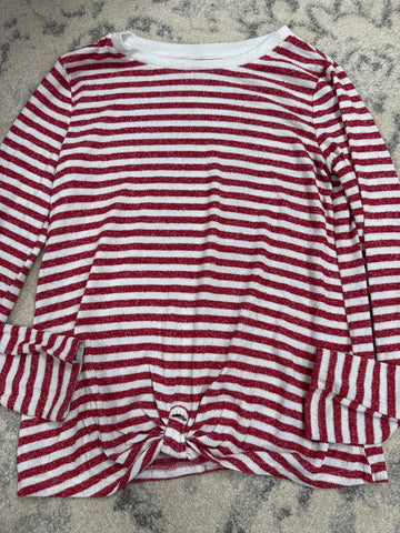 Cat and jack Red and white stripe 7