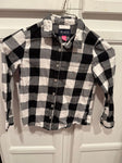 Childrens Place Black plaid shirt 5T/5