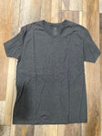 Gray V neck t-shirt Fruit of the Loom, size Medium Men's - M