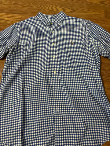Ralph Lauren Royal blue and white button up Men's - M