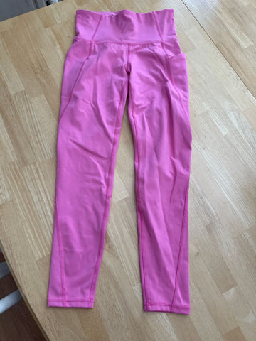 Xersion Pink 7/8 ankle legging Junior XS-0