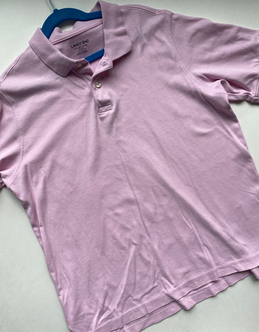 Lands End Pink Polo 14