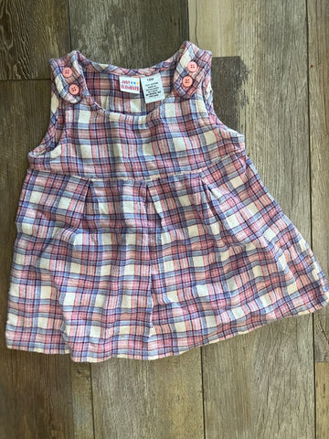 Pink & purple plaid dress just needs a onesie-SIZE 18 mon 18 Months