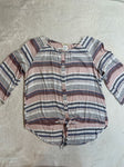 Como Blu Red white blue stripe shirt, cute on! Women's - S