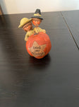 Thanksgiving decor 3 inch pumpkin and pilgrims Holiday