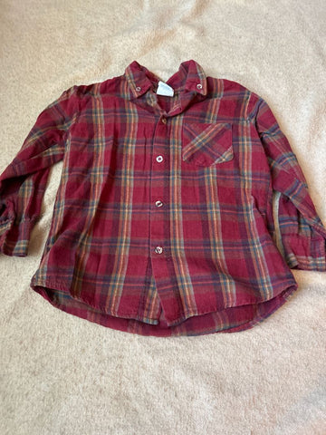 Carters Red Flannel Shirt 4T/4