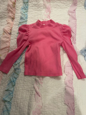 Gap Pink shirt with puffy shoulder 3T/3