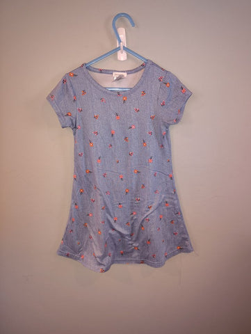 Forever Me Blue floral dress size 4T excellent used condition 4T/4