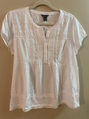 Intro Womens sleeve shirt, top blouse lace Women's - L