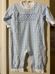 Sugar Dumplin Kids 6 month Smocked Longall Romper 6-12 Months