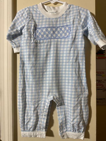 Sugar Dumplin Kids 6 month Smocked Longall Romper 6-12 Months