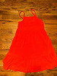Old Navy M orange ribbed dress POCKETS small spots may wash Halloween 8