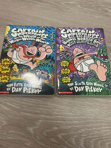 2 captain underpants books  Youth Chapter Book