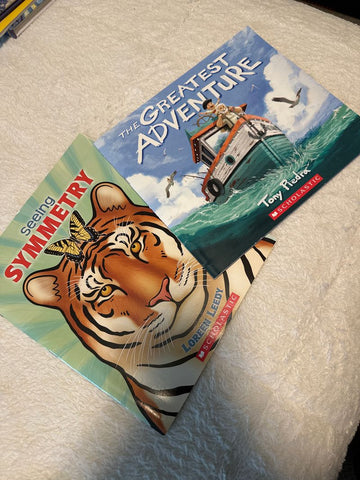 Scholastic Symmetry and Greatest adventure Early Reader