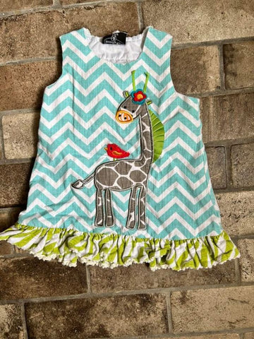 Mud Pie Mud Pie giraffe dress 18 Months