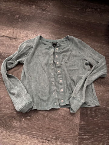 Art class Teal cardigan 10