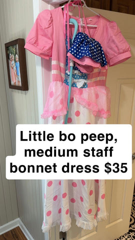 Disney Costume Little Bo peep costume and staff Women's - M
