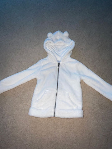 Carters Fuzzy zip jacket/hoodie 3T/3