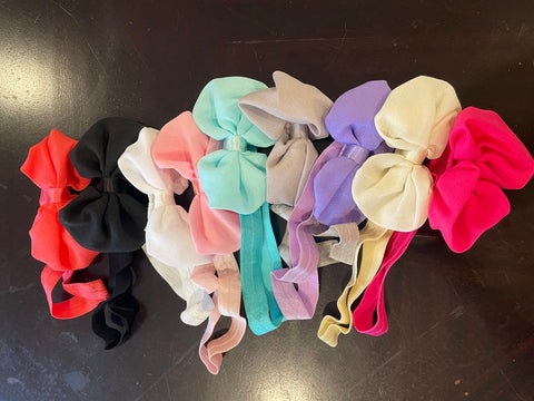Unknown Set of 9 assorted colors baby headbands Hair Accessories