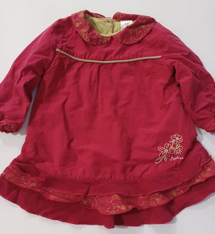 Kushies Dark pink w Green 18 Months