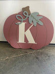 Kirklands K initial Pumpkin hanger  1 of 2 Decor