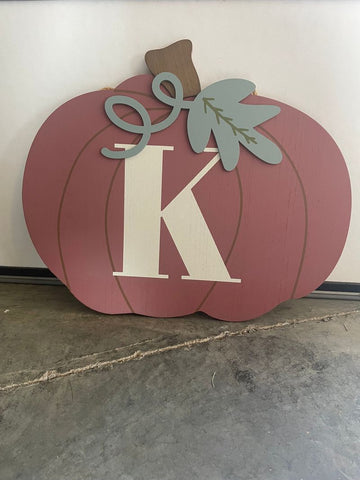 Kirklands K initial Pumpkin hanger  1 of 2 Decor