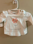 Carters Girls hello beautiful, long sleeve shirt 0-3 Months