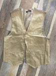 Boys Tan vest 4 buttons SIZE 10 regular 10