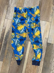 Blue pajama pants says Air fighter with jet planes 4T/4