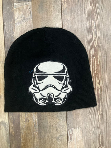 Star Wars storm trooper Black winter hat, fits 13 to 18 yr olds Hat