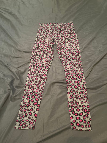 SO Fleece Leggings, pink leopard print 7