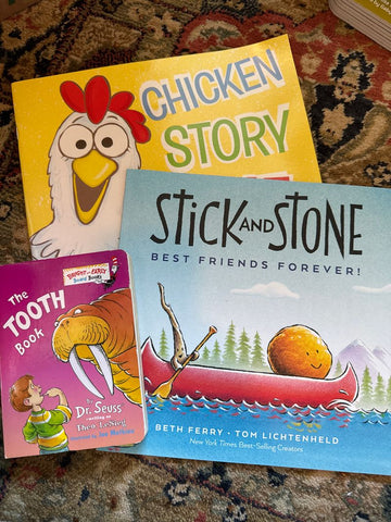 Mix 3 books chicken, stick, tooth Early Reader