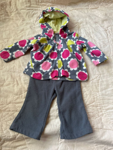 Carters Jacket and Fleece Pant, 6 months good condition 6-12 Months