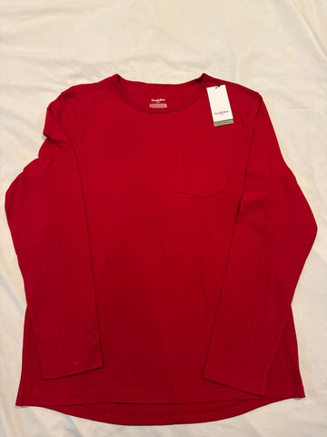 Goodfellow NWT Red long sleeve with pocket Women's - M