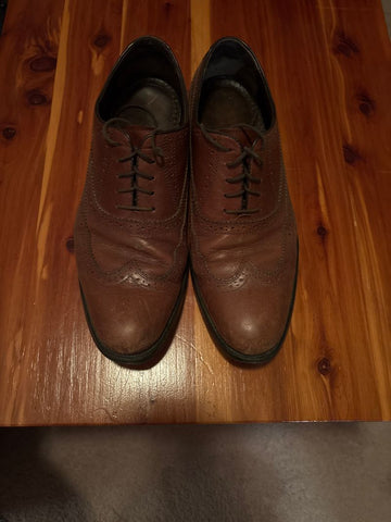 Johnson & murphy Brown dress shoes 11 (Adult)