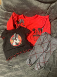 Disney Baby Minnie and Mickey Red Black and White Set 3-6 Months