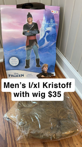 Disney Costume Kristoff Disney Costume Kristoff With wig Men's - L