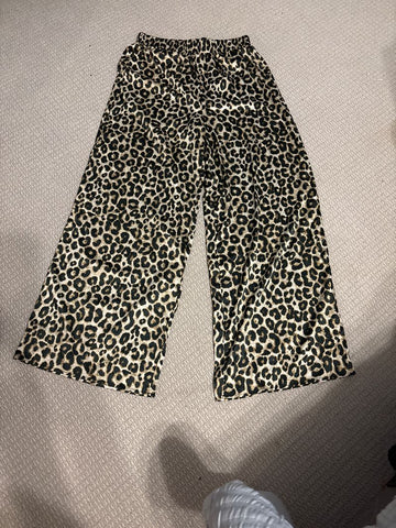 Haute monday Silk cheetah pants Women's - M