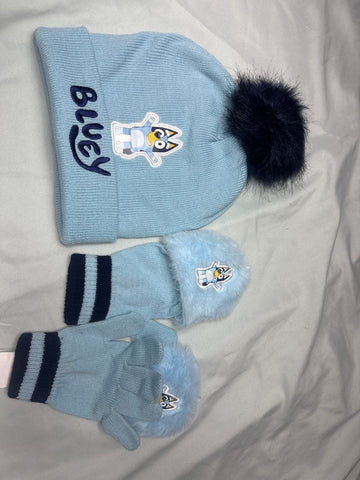 Bluey Bluey hat & glove set Hat