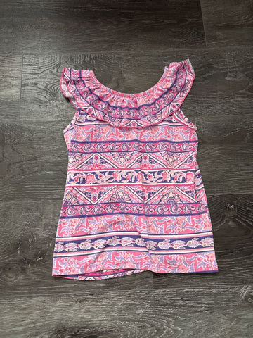 Childrens place Pink design with ruffle neck 7