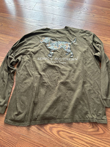 Simply Southern Soft long sleeve t shirt this is the back Men's - XXL