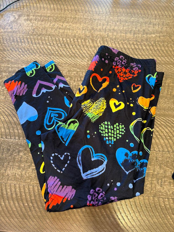 Misc Hearts leggings Women's XXXL 20