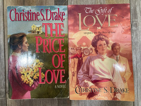 Christine S. Drake 2 books Price of Love & Gift of Love books Adult