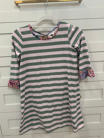 Matilda Jane Green striped dress 12