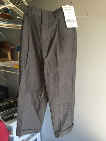 Boys Grey and black pants dress pants - SIZE 7 regular 7